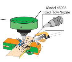 nozzle for drilling chip removal